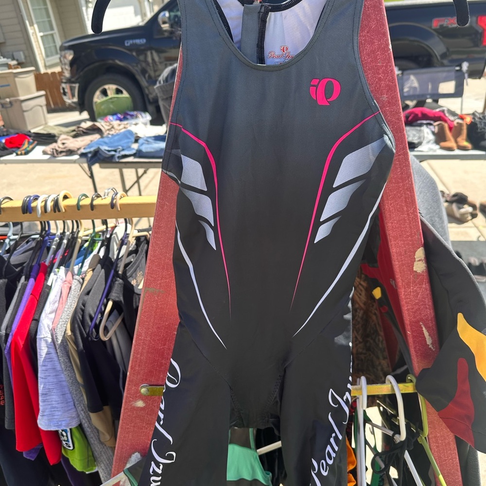 Pearl Izumi Black and Pink Women's Cycling Tri Suit